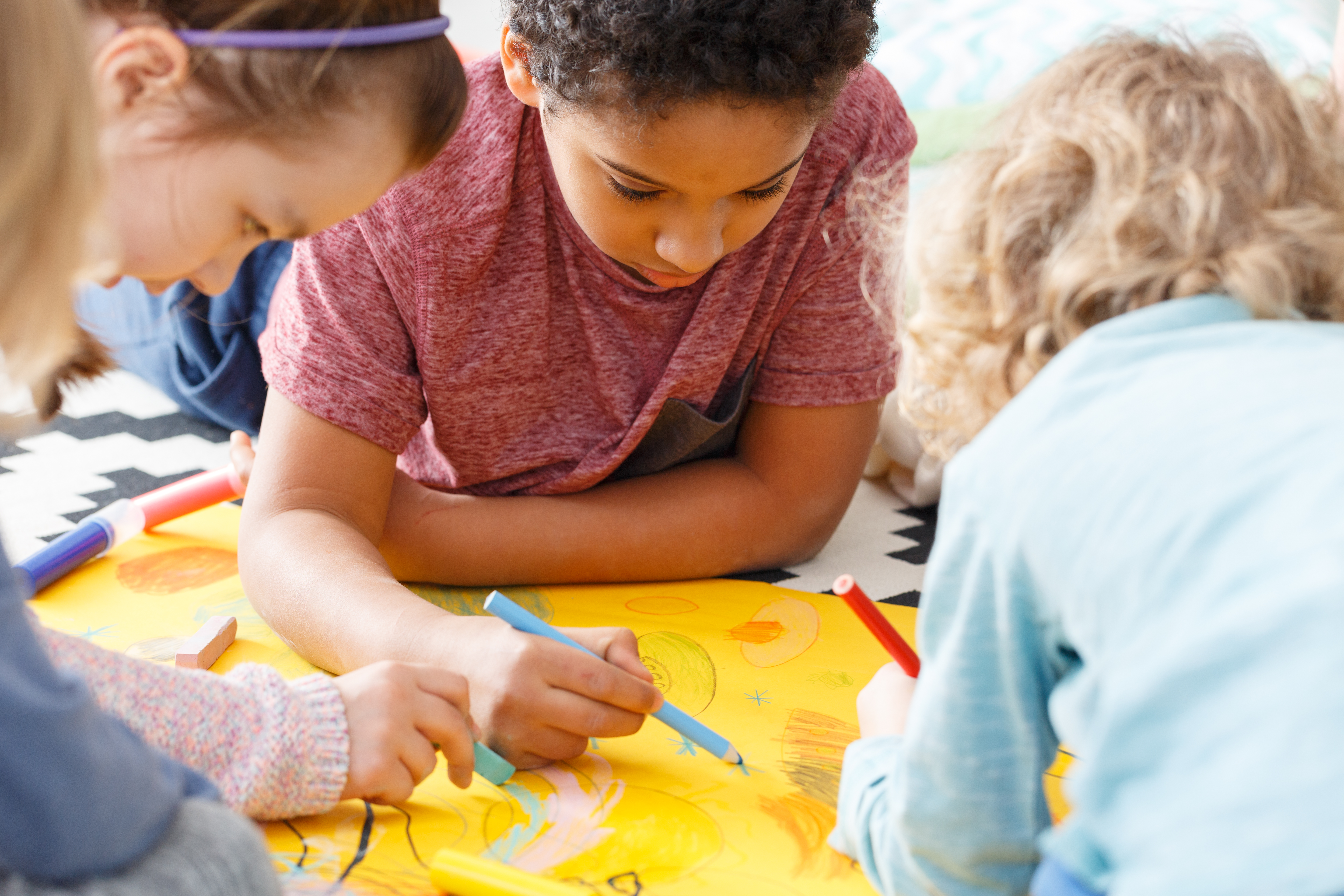 Art lesson in school Art lesson in school